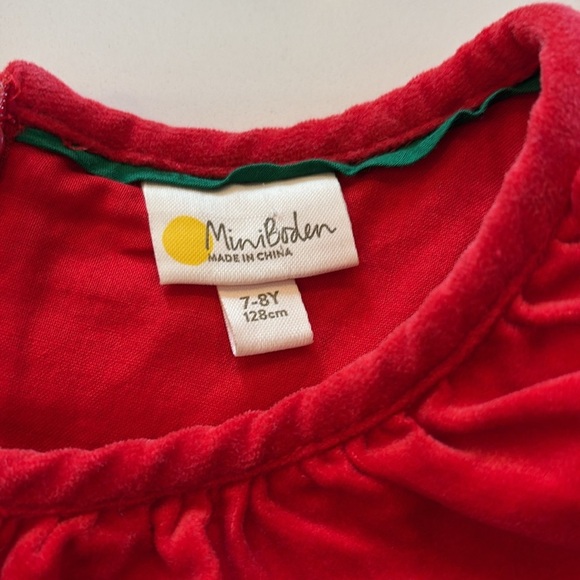 MINI BODEN Girls Velvet Dress, Excellent condition. - Picture 3 of 5